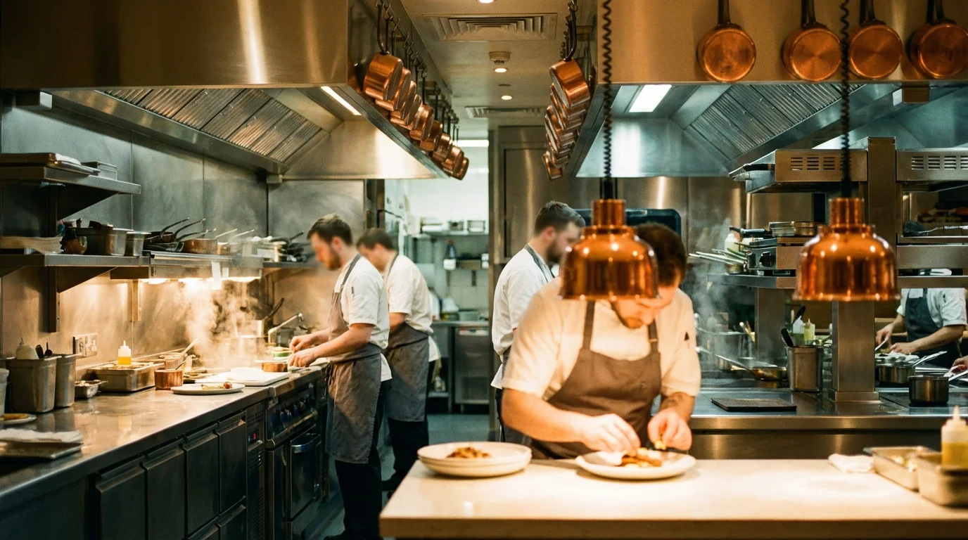 Ilustración para Gestión de Grupo: Los 7 KPIs más importantes para un restaurante — plataforma Controliza HORECA