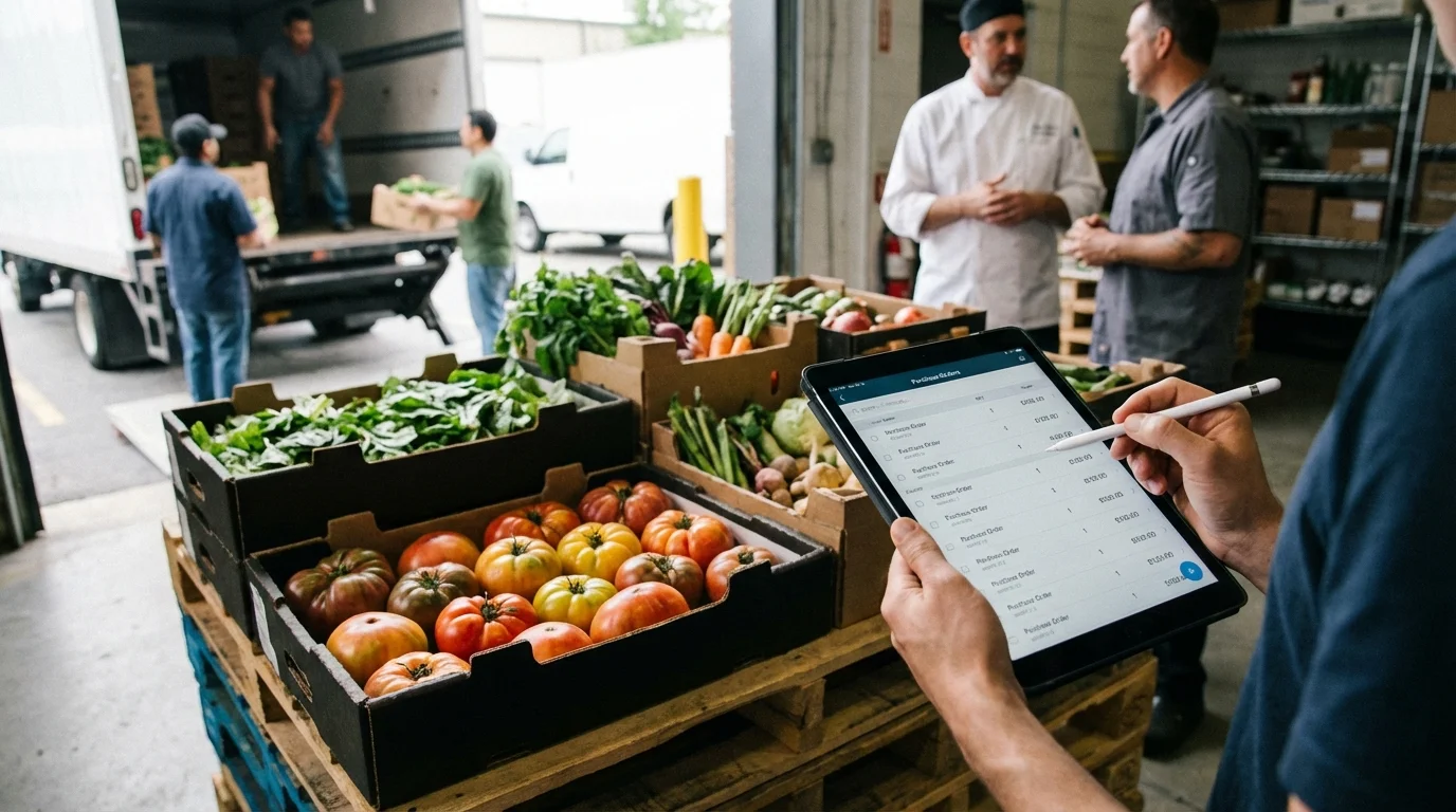 Illustration for Restaurants: Purchasing control in QSR chains: how to standardize without losing agility — Controliza HORECA platform