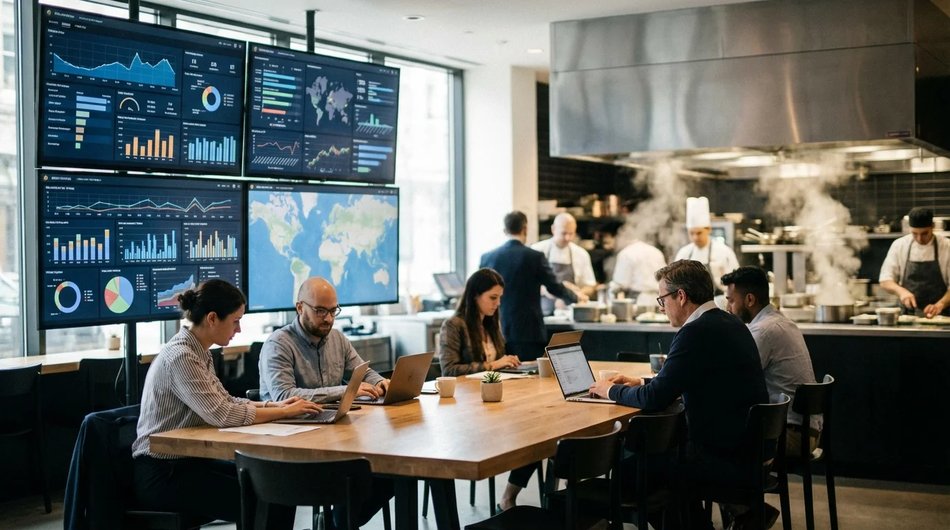 Illustration for Group Management: How AI-Powered Digitalization in Hospitality Is Revolutionizing the Industry — Controliza HORECA platform