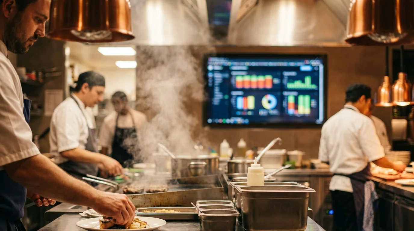 Ilustración para Predicción: El grupo de 40 que rompió tu predicción: gestión de excepciones con IA — plataforma Controliza HORECA