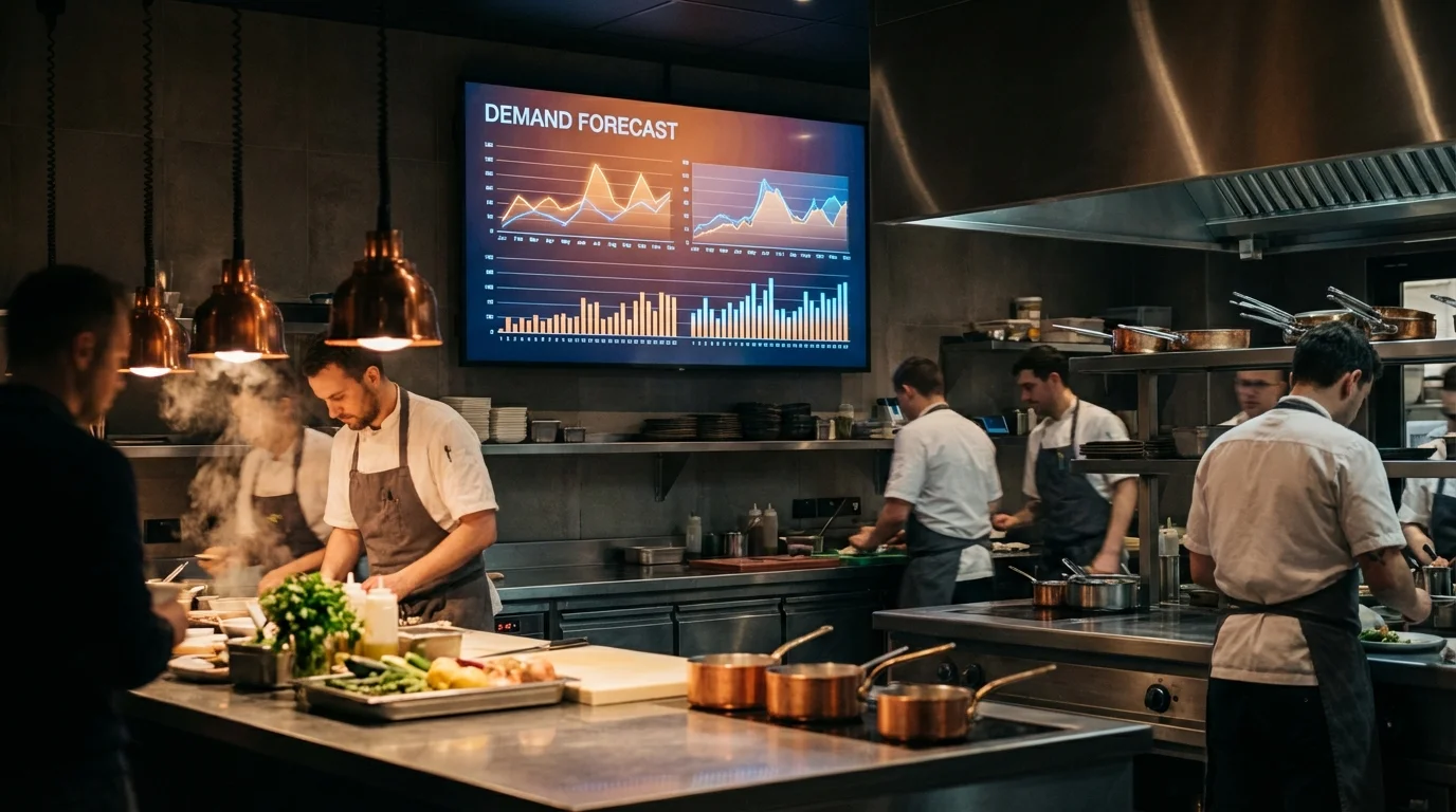 Illustration for Forecast: Forecasting for Cyclic Menus: The AI That Understands Your Dish Rotation — Controliza HORECA platform