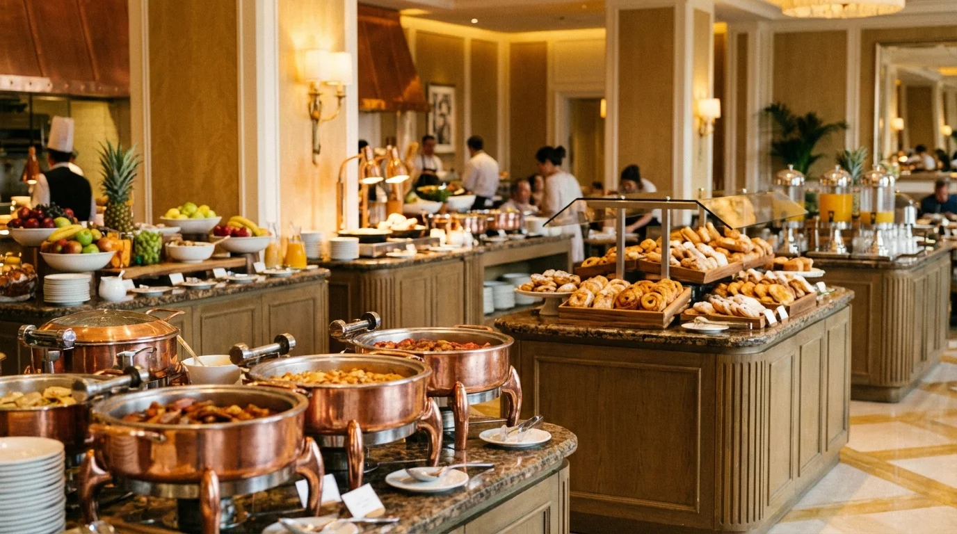 Illustration for Buffet: Restocking the buffet by eye: why there is always too much or too little — Controliza HORECA platform