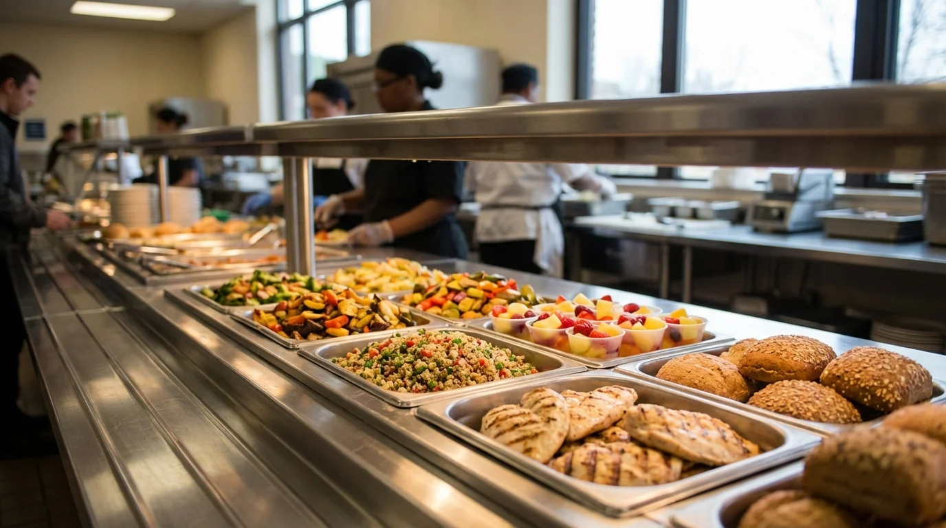 Illustration for Food Service: University Campus: Multiple Service Points, One Single Forecast — Controliza HORECA platform